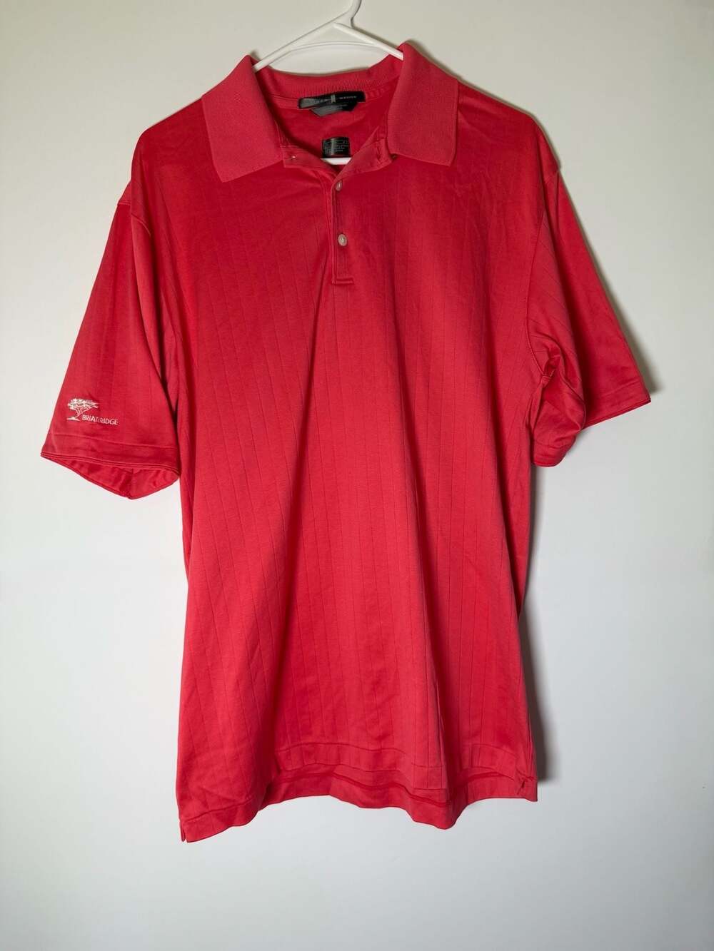 Tiger Woods Collection Salmon Fit Dry Golf Polo Shirt Men's Medium
